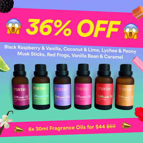 36% OFF - 6x 30ml Fragrance Oils for $44!