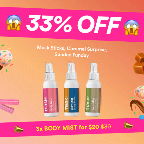 33% OFF - 3x Body Mists for $20!