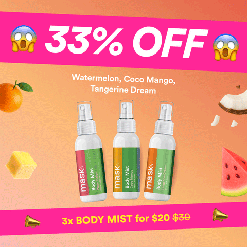 33% OFF - 3x Body Mists for $20!