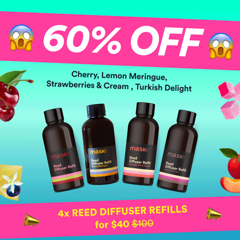 60% OFF - 4x Reed Diffuser Refills for $40!