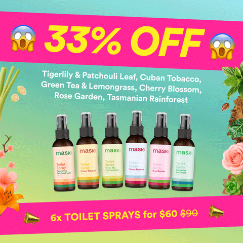 33% OFF - 6x Toilet Sprays for $60!