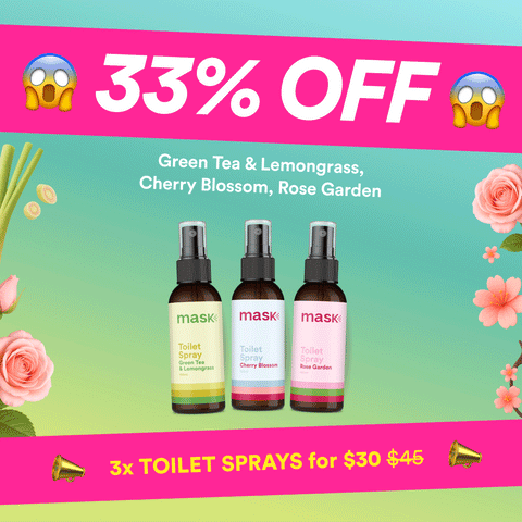 33% OFF - 3x Toilet Sprays for $30!