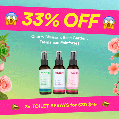 33% OFF - 3x Toilet Sprays for $30!
