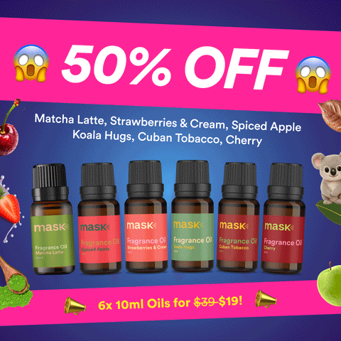 50% OFF - 6x 10ml Oils for $19!