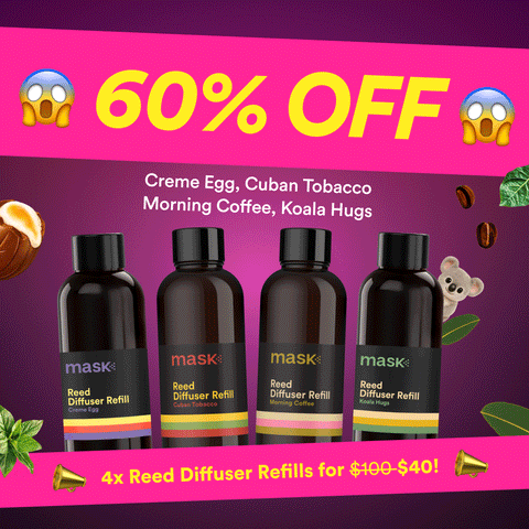 60% OFF - 4x Reed Diffuser Refills for $40!