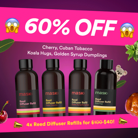 60% OFF - 4x Reed Diffuser Refills for $40!
