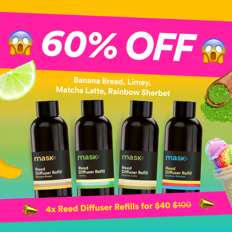 60% OFF - 4x Reed Diffuser Refills for $40!