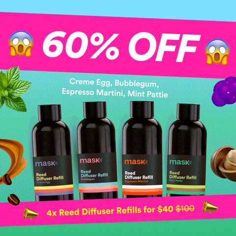 60% OFF - 4x Reed Diffuser Refills for $40!