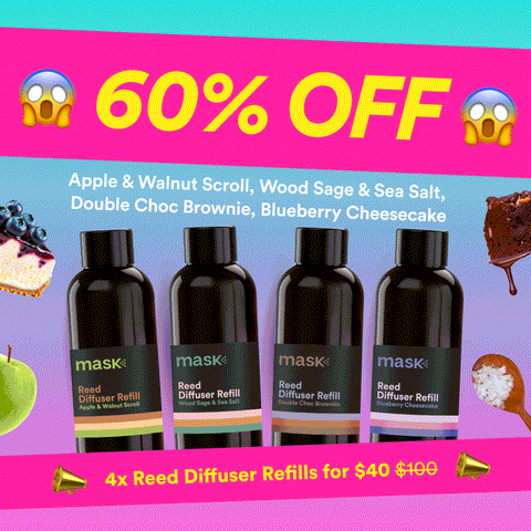 60% OFF - 4x Reed Diffuser Refills for $40!
