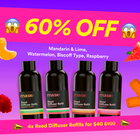 60% OFF - 4x Reed Diffuser Refills for $40!