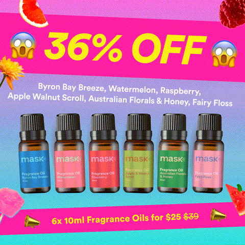 36% OFF - 6x 10ml Fragrance Oils for $25!