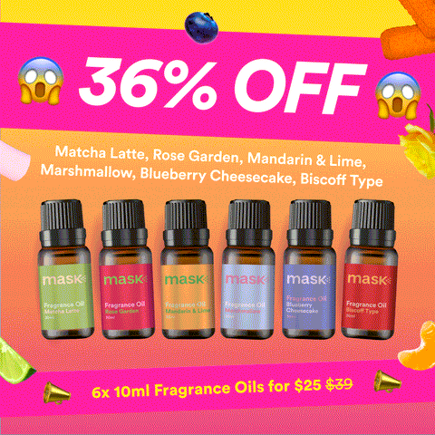 36% OFF - 6x 10ml Fragrance Oils for $25!