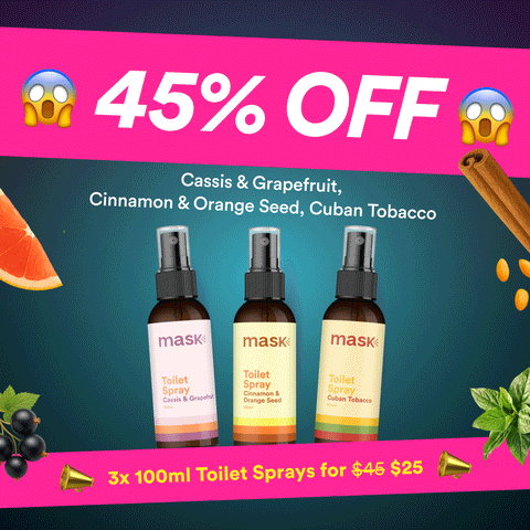 45% OFF - 3x Toilet Sprays for $25!