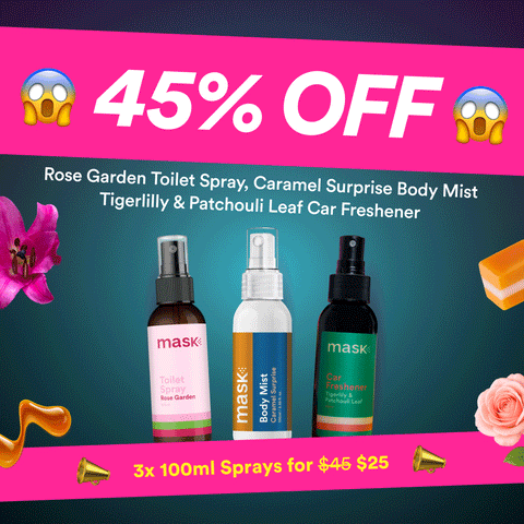 45% OFF - 3x 100ml Sprays for $25!
