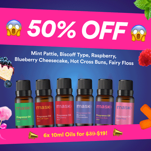 50% OFF - 6x 10ml Oils for $19!