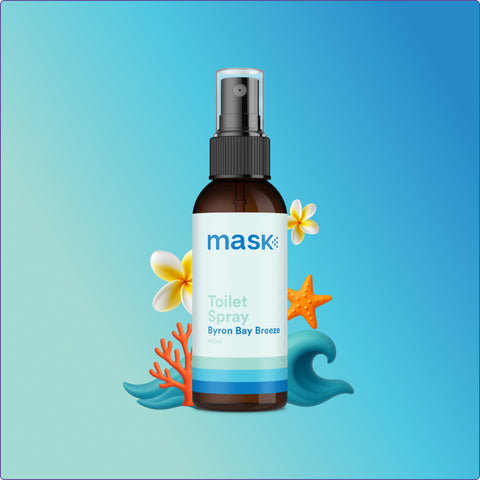 mask toilet spray teakwood and tobacco Spray, Mixed Fragrance, 2-Ounce 6 Pack, Bermuda tobacco amber and musk Middle notes Mask Air Freshener Spray Bathroom