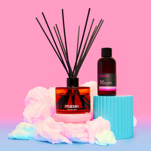 Reed Diffuser Set with 1x Refill, 1x glass bottle & 1x bundle of reed sticks