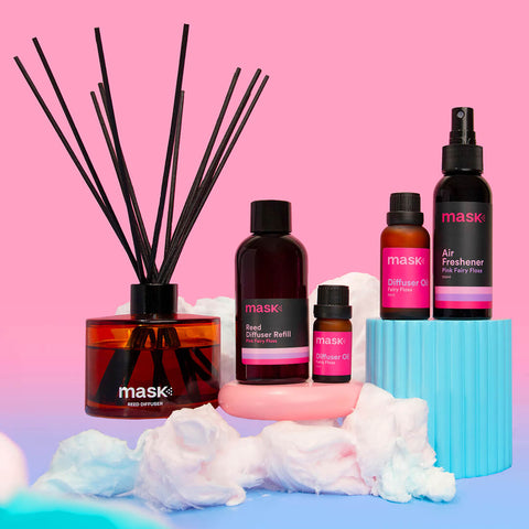 Fairy Floss Bundle - Air Freshener, Reed Diffuser, Refill for Aroma & Night Light Diffuser