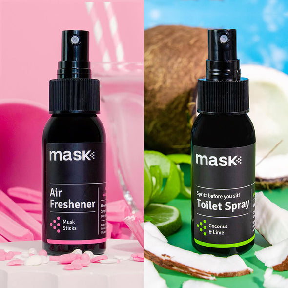 Musk Sticks Air Freshener + Coconut & Lime Toilet Spray (60ml)